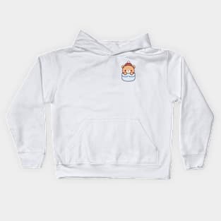 Cute Kawaii Bear In A Pocket Kids Hoodie